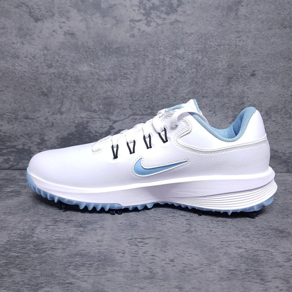 NIKE Victory Pro 4 Golf Shoes Mens 11 WIDE Womens 12.5 White Psychic Blue
